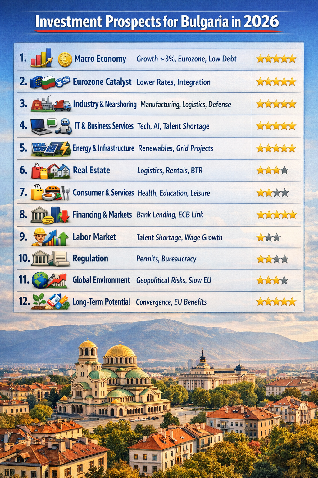 Investment prospects for Bulgaria in 2026