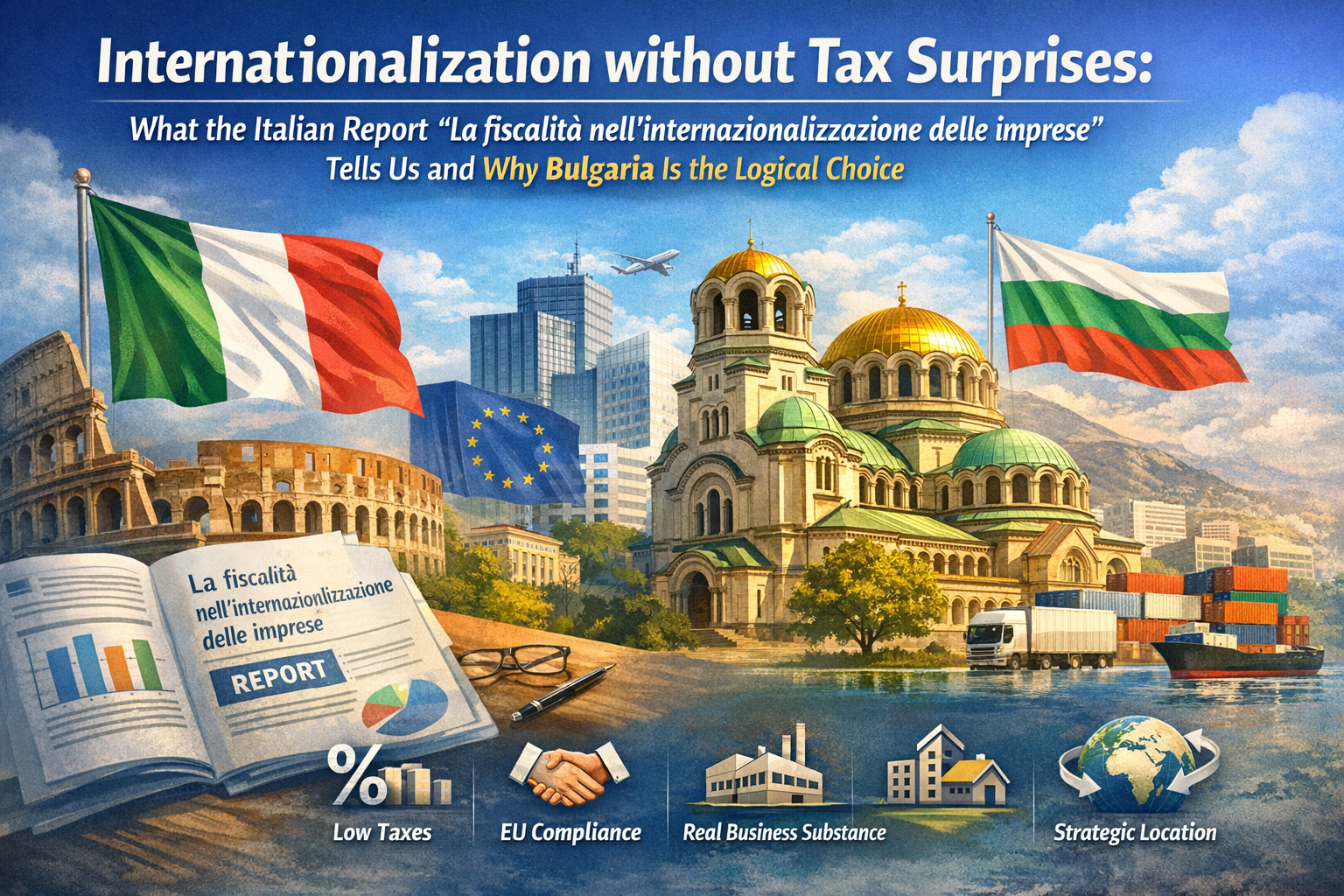 Internationalization without tax surprises: what the Italian report tells us and why Bulgaria is the logical choice